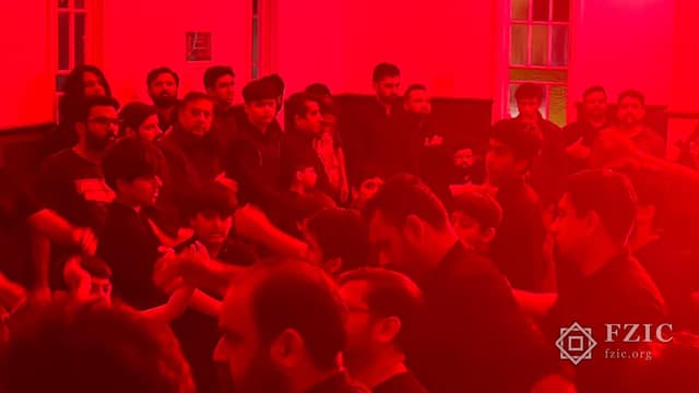A photograph from Ashura and Shaam-e-Ghareeban at the Fatima Zahra Imamia Centre.