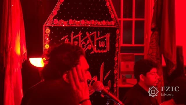 A photograph from Ashura and Shaam-e-Ghareeban at the Fatima Zahra Imamia Centre.