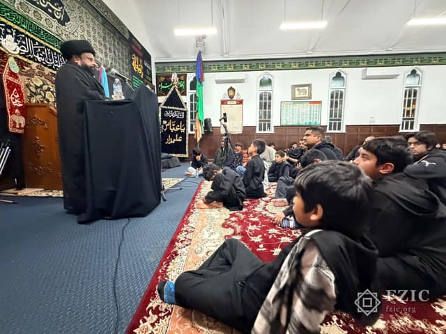 A photograph from the Children’s Majlis held at the Centre in Muharram 2026.