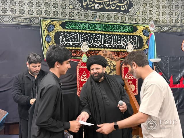 A photograph from the Children’s Majlis held at the Centre in Muharram 2026.