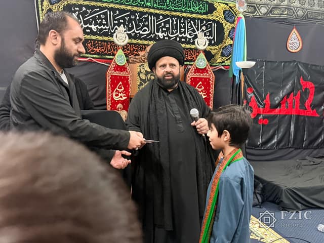 A photograph from the Children’s Majlis held at the Centre in Muharram 2026.