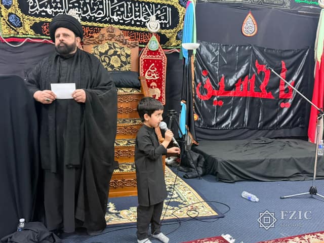 A photograph from the Children’s Majlis held at the Centre in Muharram 2026.