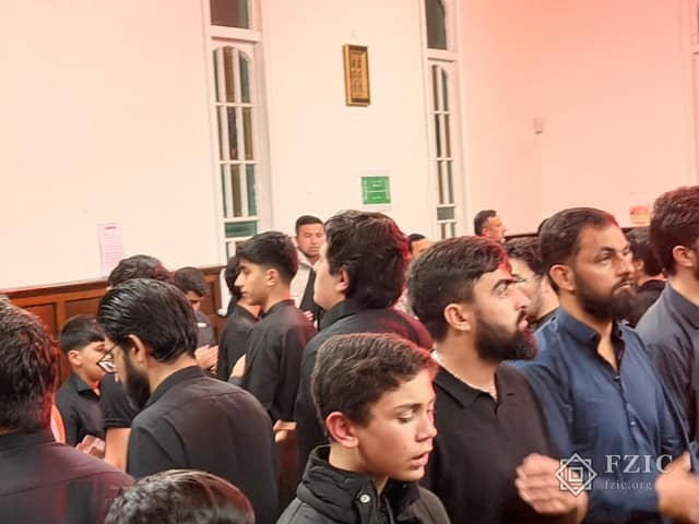 A photograph from Muharram 2026 at the Fatima Zahra Imamia Centre.