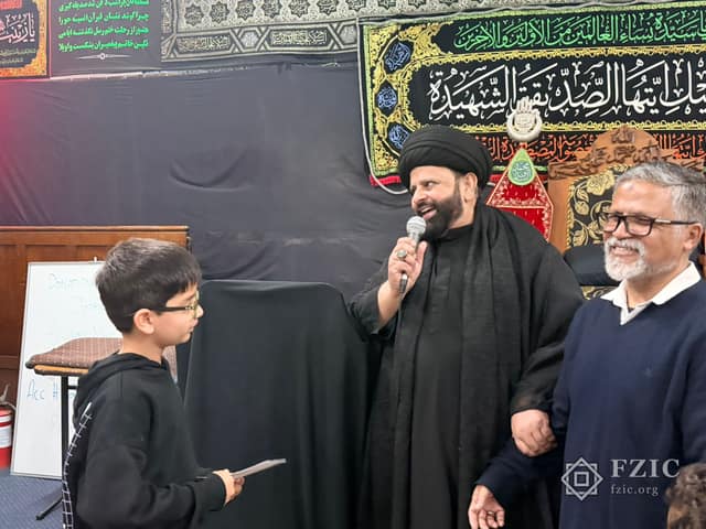 A photograph from the Children’s Majlis held at the Centre in Muharram 2026.