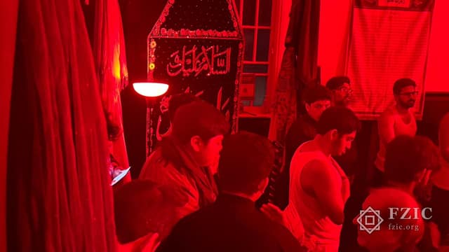 A photograph from Ashura and Shaam-e-Ghareeban at the Fatima Zahra Imamia Centre.